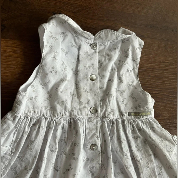 TARTINE ET CHOCOLAT Bébé/Baby | White dress with Grey/Grey Flowers - Picture 5 of 14